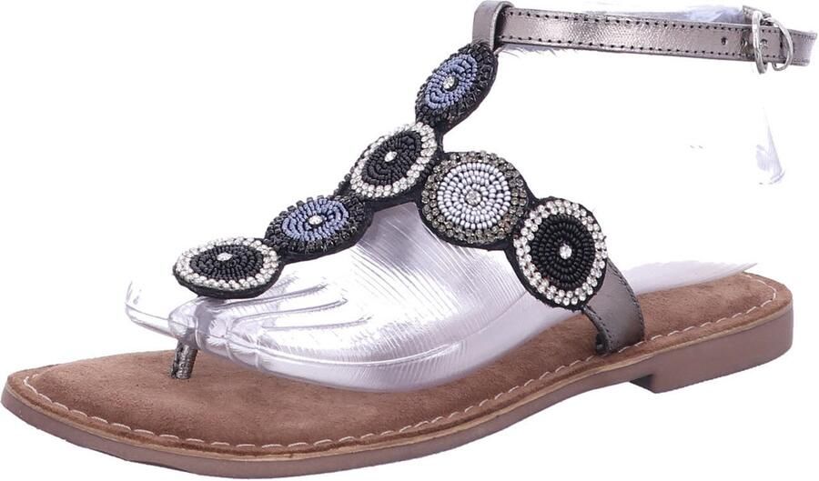 Lazamani dames slippers zwart