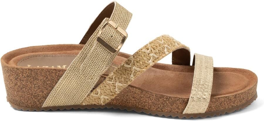 Lazamani Diega Dames Slippers Gold