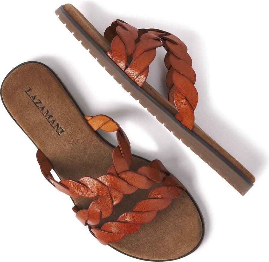 Lazamani ladies woven mules Bruin Leer Geen Dames - Foto 2