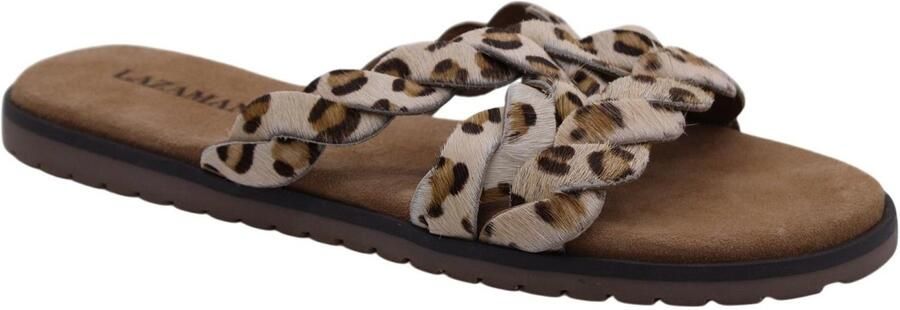 Lazamani Edsi Dames Slippers Leopard
