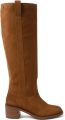 Lazamani Elin Dames Laarzen Suède Cognac - Bruin