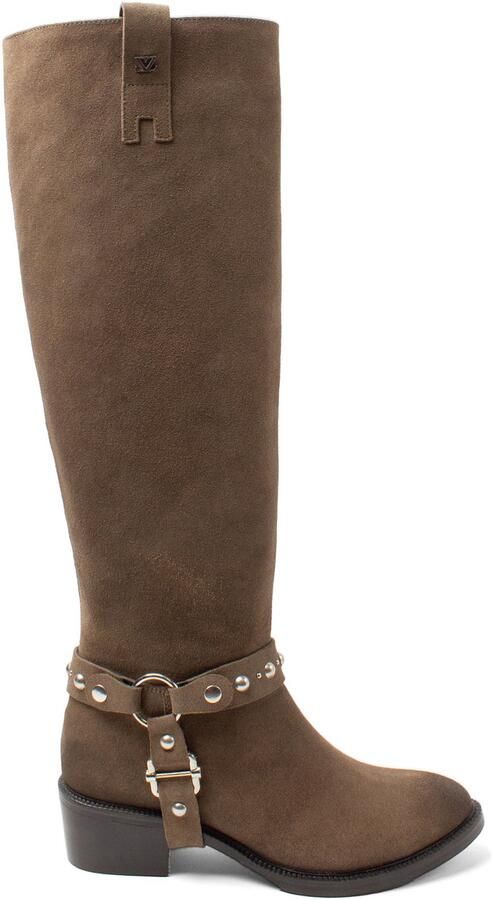 Lazamani Fay Dames Laarzen Suède Taupe