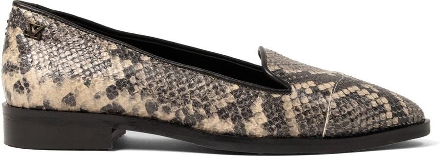 Lazamani Flora Dames Ballerina Flats Leer Offwhite