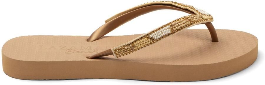 Lazamani Fraser Beach Dames Slippers Beige