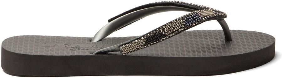 Lazamani Fraser Beach Dames Slippers Black
