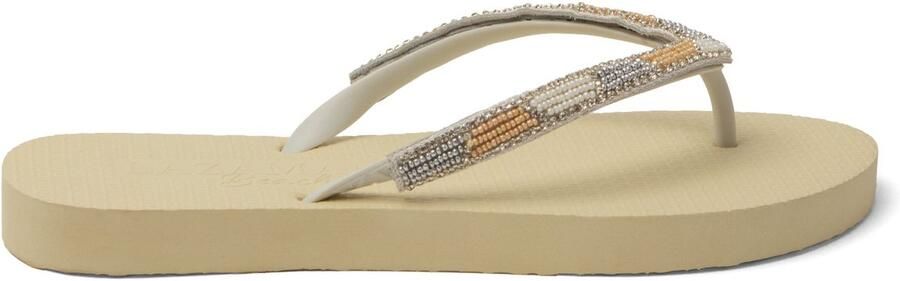 Lazamani Fraser Beach Dames Slippers Offwhite
