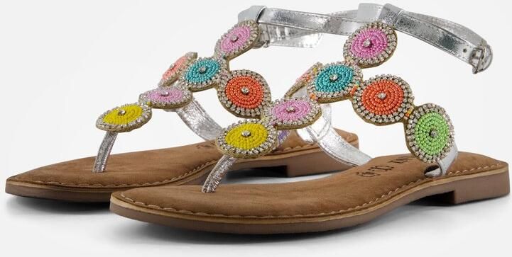 Lazamani Harper Leren Dames Sandalen Multi - Foto 2