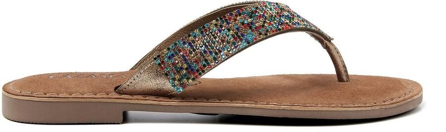 Lazamani Ilja Dames Slippers Leer Multi - Foto 2