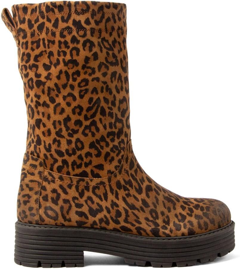 Lazamani Jacky Dames Boots Suède Cognac