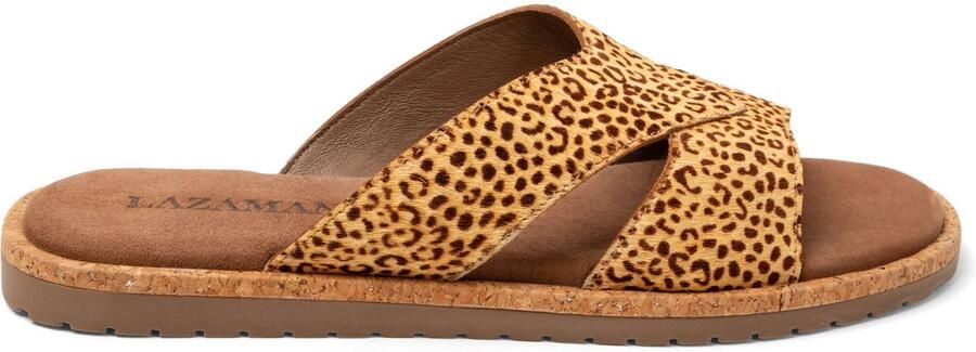 Lazamani Jana Dames Slippers Leopard