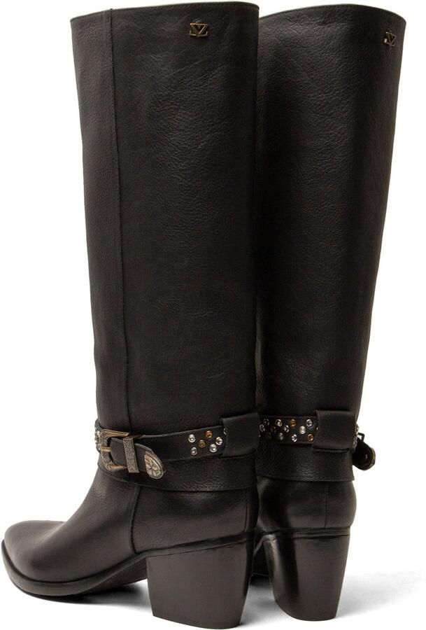 Lazamani Jet Dames Laarzen Leer Black