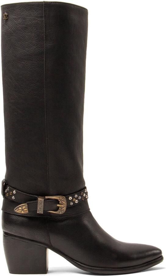 Lazamani Jet Dames Laarzen Leer Black