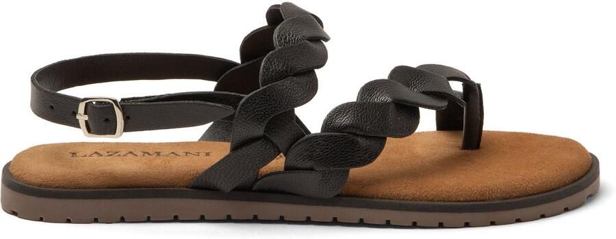 Lazamani Jona Dames Sandalen Leer Black