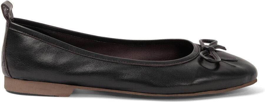 Lazamani Josefina Dames Ballerinas Leer Black