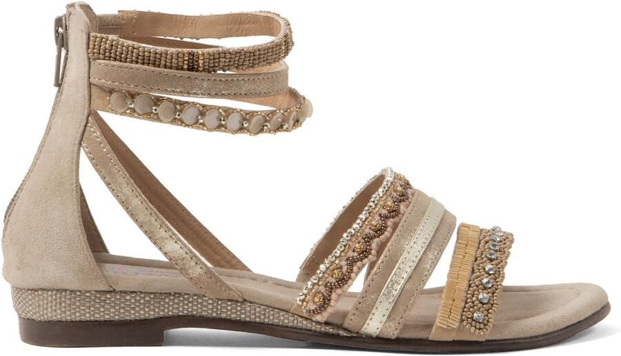 Lazamani Jovena Dames Sandalen Biscuit