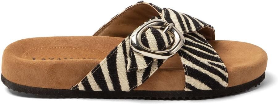 Lazamani Kaja Dames Slippers Zebra
