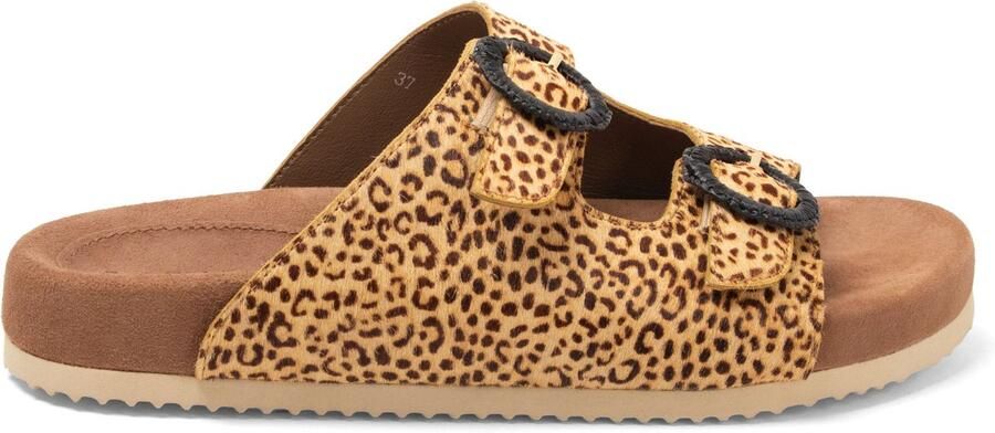 Lazamani Karmen Dames Slippers Leopard