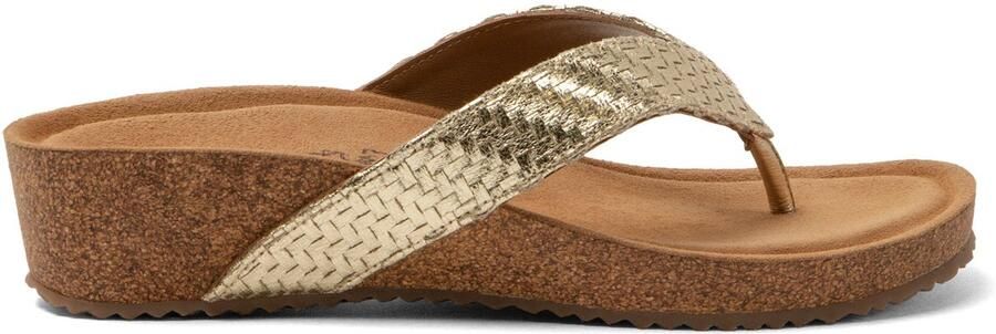 Lazamani Leia Dames Teenslippers Gold