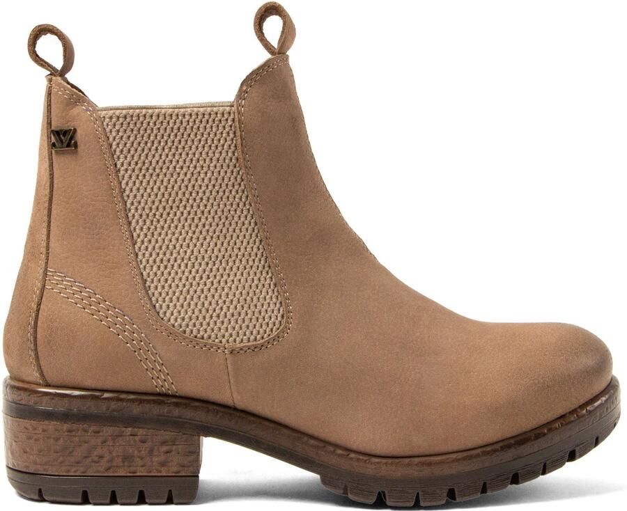 Lazamani Dames Chelsea Boots 68.001 Taupe | Taupe | Nubuck