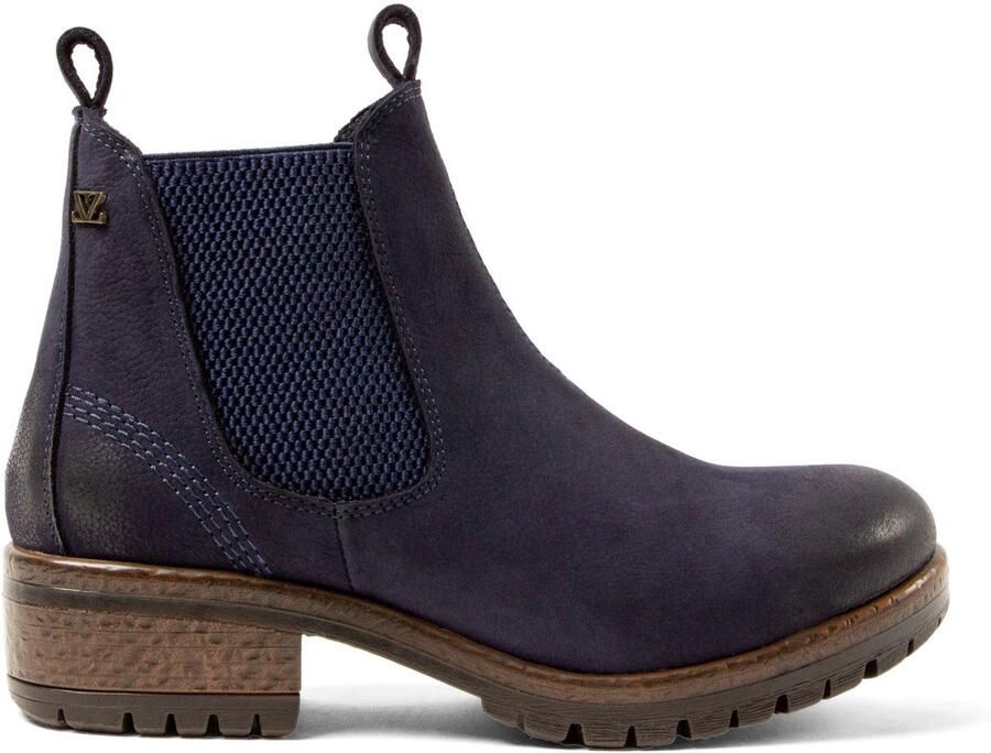 Lazamani Lia Dames Chelsea boots Nubuck Blauw