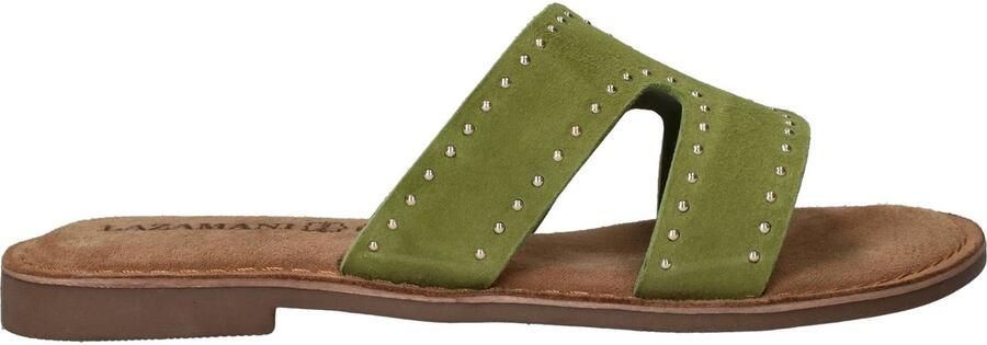 Lazamani Lina Small Studs Slippers Dames Groen - Foto 4