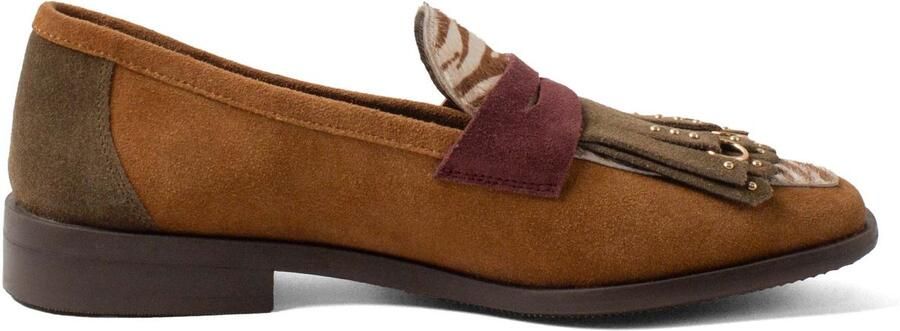 Lazamani Lola Dames Loafers Suede Tan