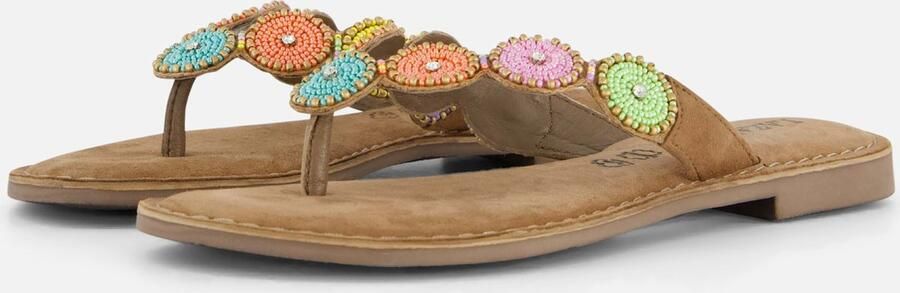Lazamani Kleurrijke Suède Slippers Multicolor Dames