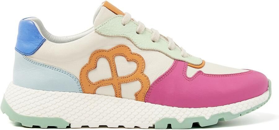 Lazamani Madrid Leren Dames Sneakers Fuxia