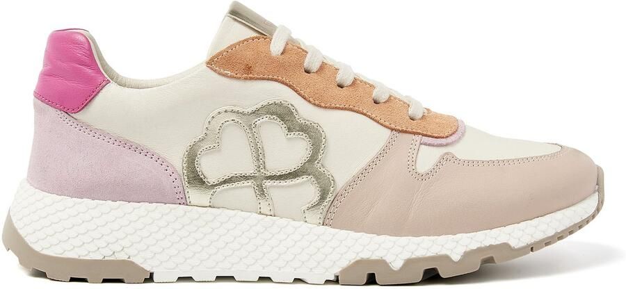 Lazamani Madrid Leren Dames Sneakers Nude