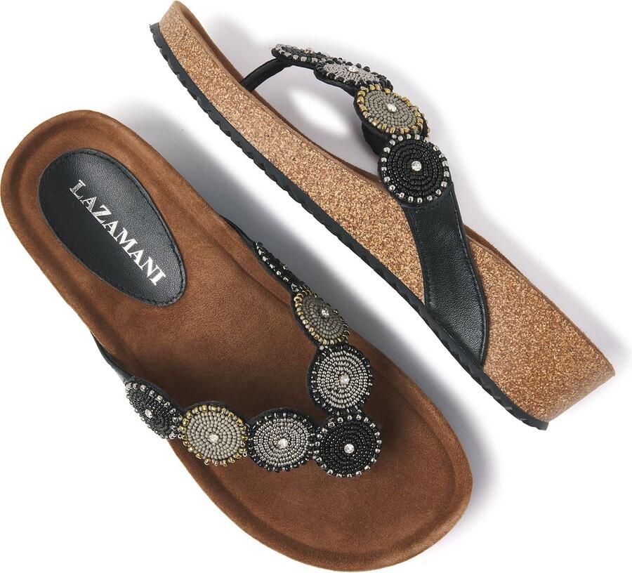 Lazamani 75.455 Teenslippers Dames Black - Foto 2