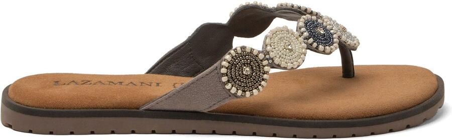 Lazamani Mey Dames Teenslippers Grey