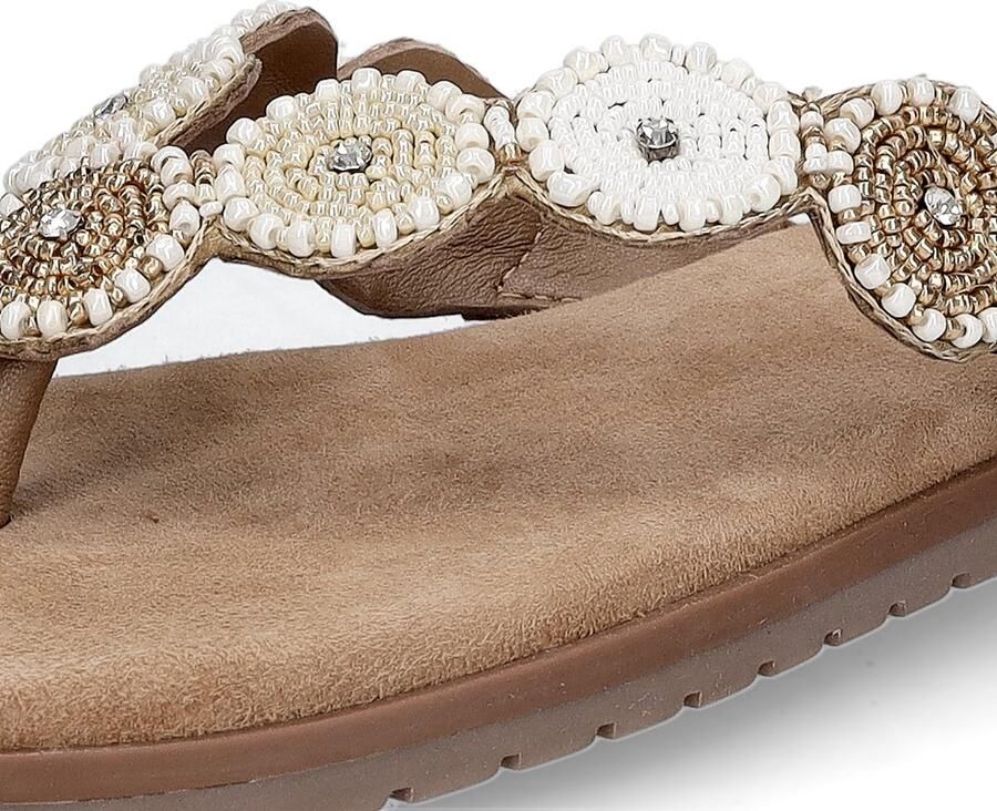 Lazamani Mey Toe Rounds Slippers Dames Beige - Foto 2