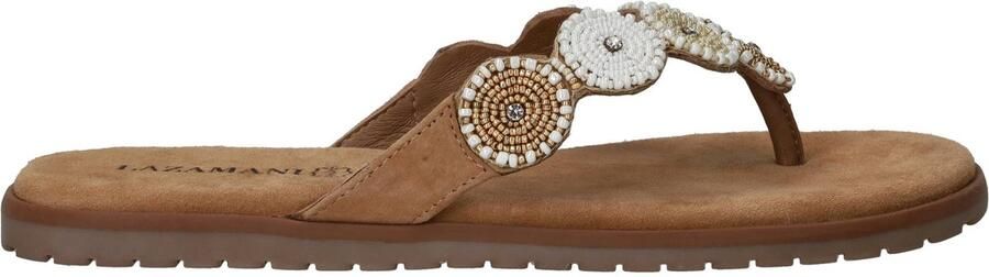 Lazamani Mey Toe Rounds Slippers Dames Beige - Foto 2