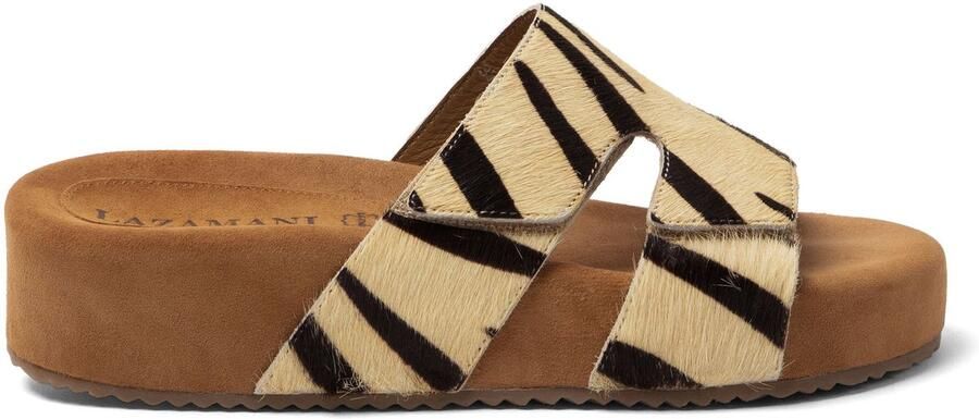 Lazamani Mille Dames Slippers Zebra
