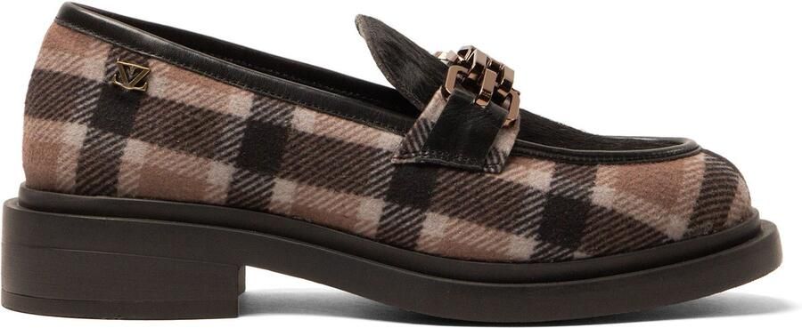Lazamani Oxford Dames Loafers Tartan Black