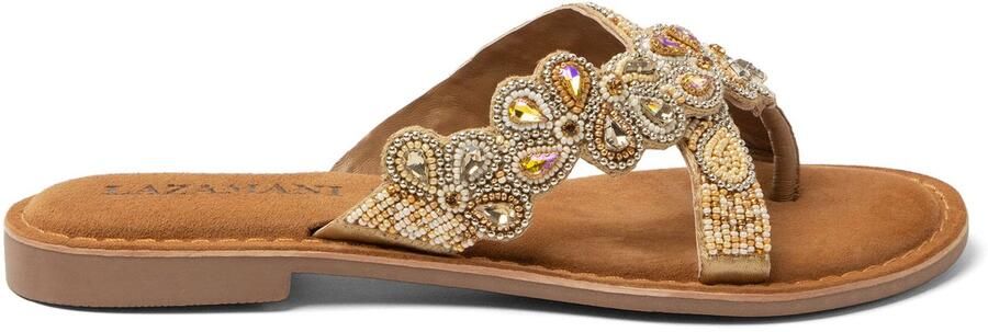 Lazamani Pena Dames Teenslippers Beige