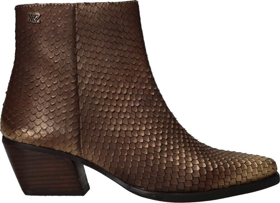 Laza i Phoebe Enkellaarsjes Leer Gold Brown