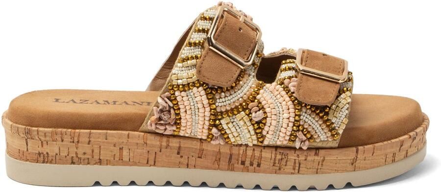 Lazamani Ragna Dames Slippers Beige