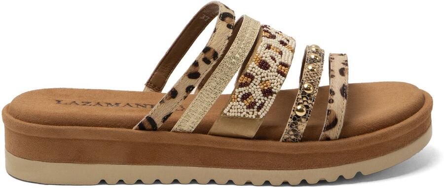 Lazamani Ronja Dames Slippers Leer Multi