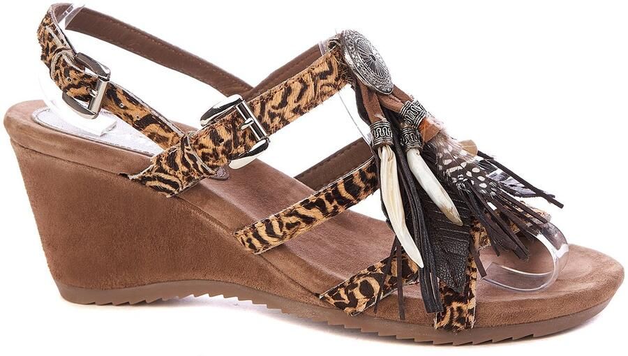 Laza i sandalen natuurlijk leer zln 0421 tan