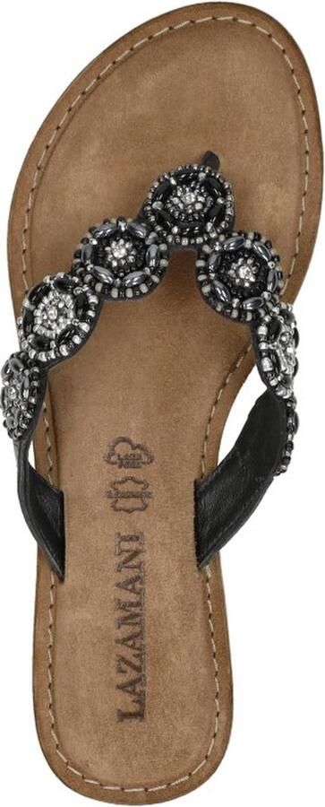 LAZAMANI Teenslipper 'Teenslippers' zwart
