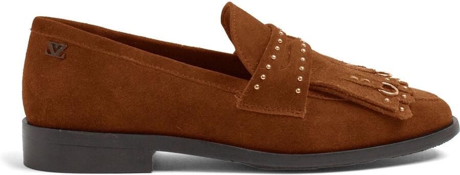 Lazamani Suus leren loafers met franjes cognac - Foto 4