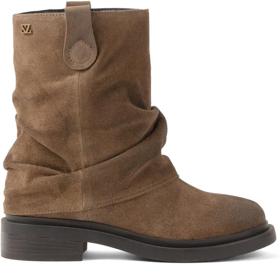 Lazamani Tari Dames Boots Suede Taupe