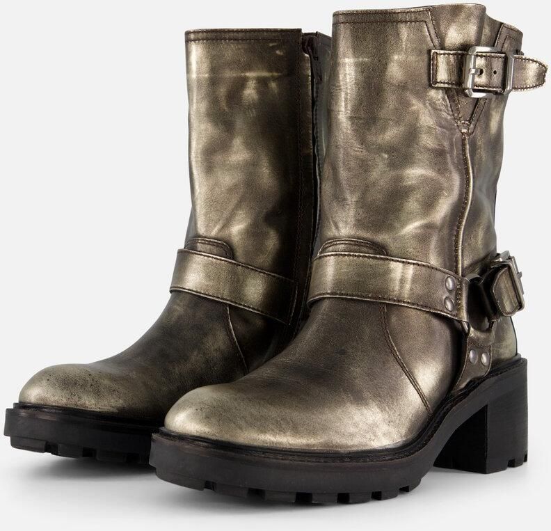 Lazamani Vintage Biker boots zilver Leer Dames - Foto 2