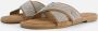 Lazamani Lexi Leren Dames Slippers Silver - Thumbnail 4