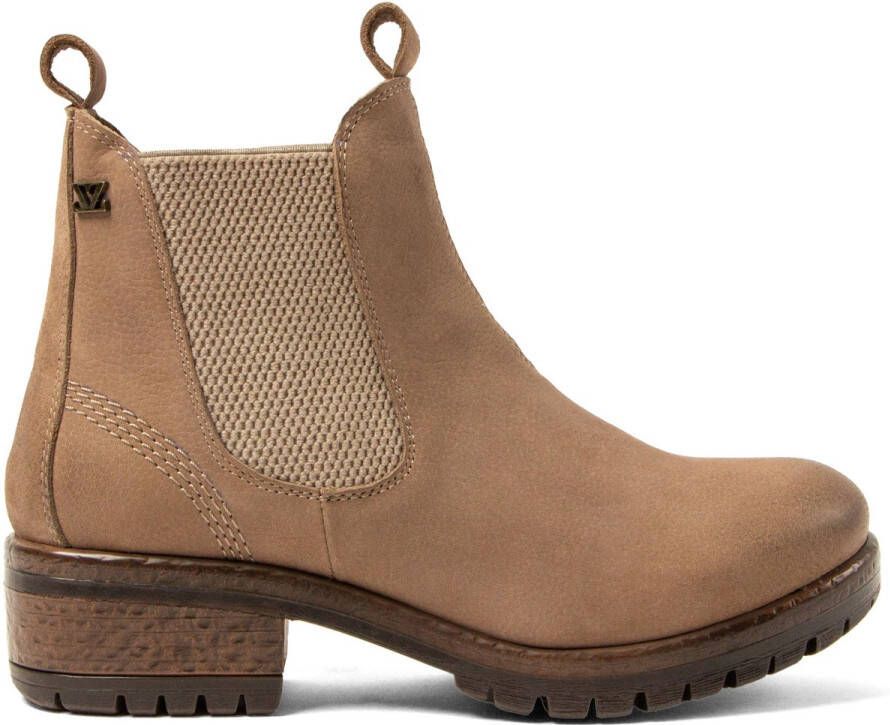 Lazamani Dames Chelsea Boots 68.001 Taupe | Taupe | Nubuck