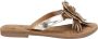 Lazamani Lily Leren Dames Slippers Gold - Thumbnail 1