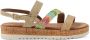 Lazamani leren sandalen goud multi - Thumbnail 2