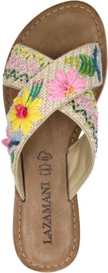 Lazamani Jute Slippers beige Textiel Dames