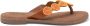 Lazamani Luna Dames Slippers Leer Apricot - Thumbnail 1